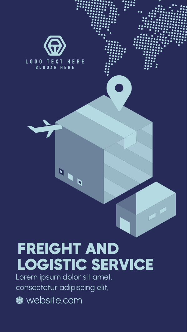 International Logistic Service Facebook Story Design Image Preview