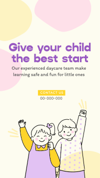 Quirky Daycare Center TikTok Video Design