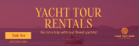 Relaxing Yacht Rentals Twitter Header Image Preview