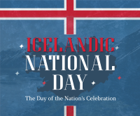 Sparkly Icelandic National Day Facebook post Image Preview