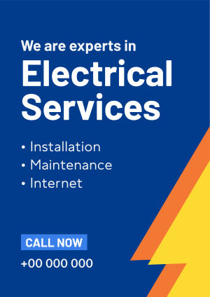 Expert Electrician Flyer Image Preview