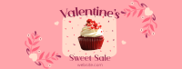 Valentines Cupcake Sale Facebook cover Image Preview