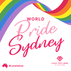 Sydney Pride Flag Instagram post Image Preview