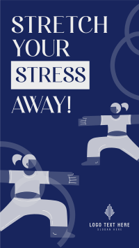 Stretch Your Stress Away Instagram reel Image Preview
