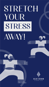 Stretch Your Stress Away Instagram Reel Image Preview