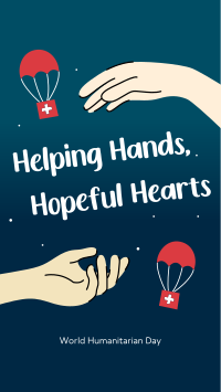 Helping Hands Humanitarian Day TikTok video Image Preview