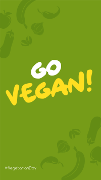 Go Vegan Facebook Story Design