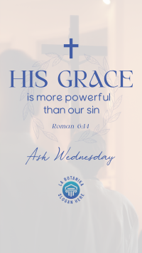 His Grace Facebook Story Design