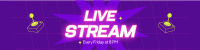 Live Stream  Twitch banner Image Preview