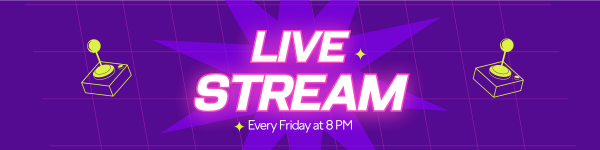 Live Stream  Twitch Banner Design Image Preview