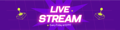Live Stream  Twitch banner Image Preview