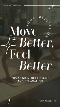 Modern Feel Better Yoga Meditation YouTube short Image Preview