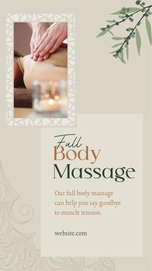 Luxe Body Massage Instagram story Image Preview