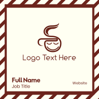 Coffee  Boy Business Card Design