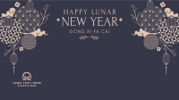 Beautiful Ornamental Lunar New Year Zoom Background Image Preview