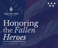Honoring Fallen Soldiers Facebook Post Design