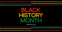 Black History Lines Facebook ad Image Preview