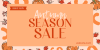 Leaves and Pumpkin Promo Sale Twitter post Image Preview