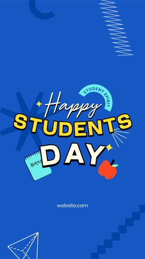 Happy Students Day Facebook story Image Preview