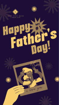 Father's Day Selfie Facebook story Image Preview