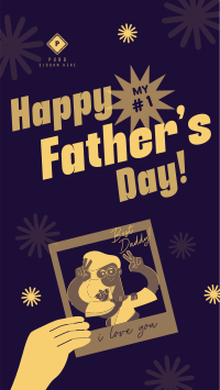 Father's Day Selfie Facebook story Image Preview