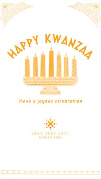 Kwanzaa Candles Facebook Story Design