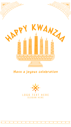 Kwanzaa Candles Facebook story Image Preview