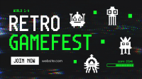 Retro Game Fest Facebook Event Cover Design