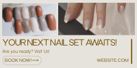 Minimalist Nail Salon Twitter post Image Preview