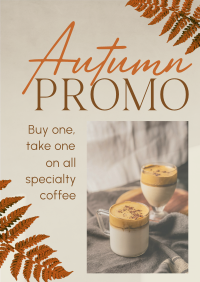 Autumn Coffee Promo Poster Image Preview