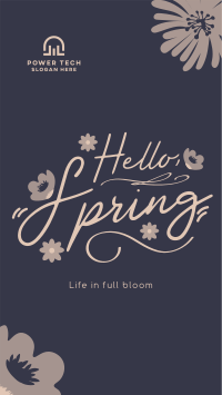Hello Spring Greeting Instagram story Image Preview