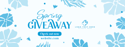 Spring Giveaway Flowers Facebook cover Image Preview