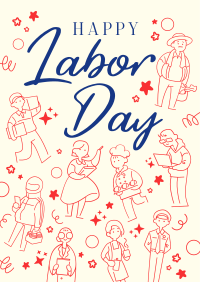 Labor Day  celebration Poster Design