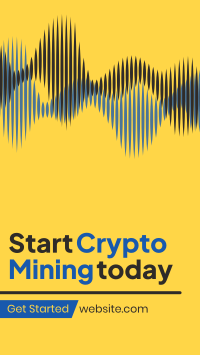 Cryptocurrency Market Mining Instagram story Image Preview