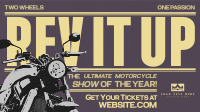 Modern Nostalgia Motorcycle Show Animation Design