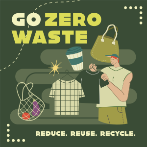 Practice Zero Waste Instagram post Image Preview