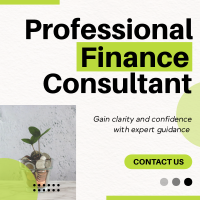 Modern Professional Finance Consultant Agency Instagram Post Design