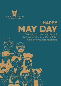 Happy May Day Workers Poster Image Preview