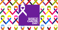 Cancer Day Ribbons Facebook Ad Design