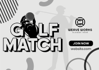 Golf Match Postcard Image Preview