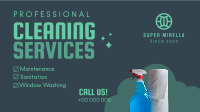 Professional Cleaning Services Facebook event cover Image Preview