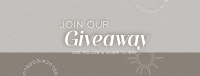 Aesthetic Giveaway Promo Facebook Cover Image Preview