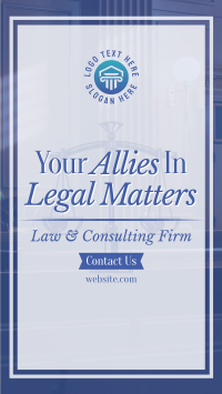 Law Consulting Firm YouTube short Image Preview