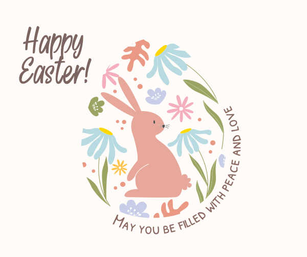 Fun Easter Bunny Facebook Post Design Image Preview