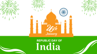 Indian Republic Day Landmark Facebook Event Cover Design