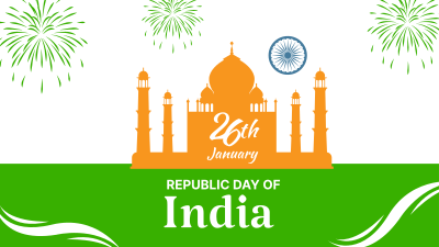 Indian Republic Day Landmark Facebook event cover Image Preview