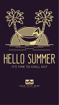 Hot Summer Greeting Instagram Story Design