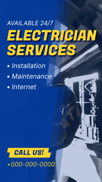 Electrical Repair Service Facebook Story Design