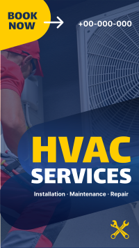 HVAC Services YouTube Short Design