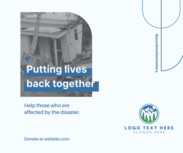 Disaster Donation Facebook Post Design Image Preview